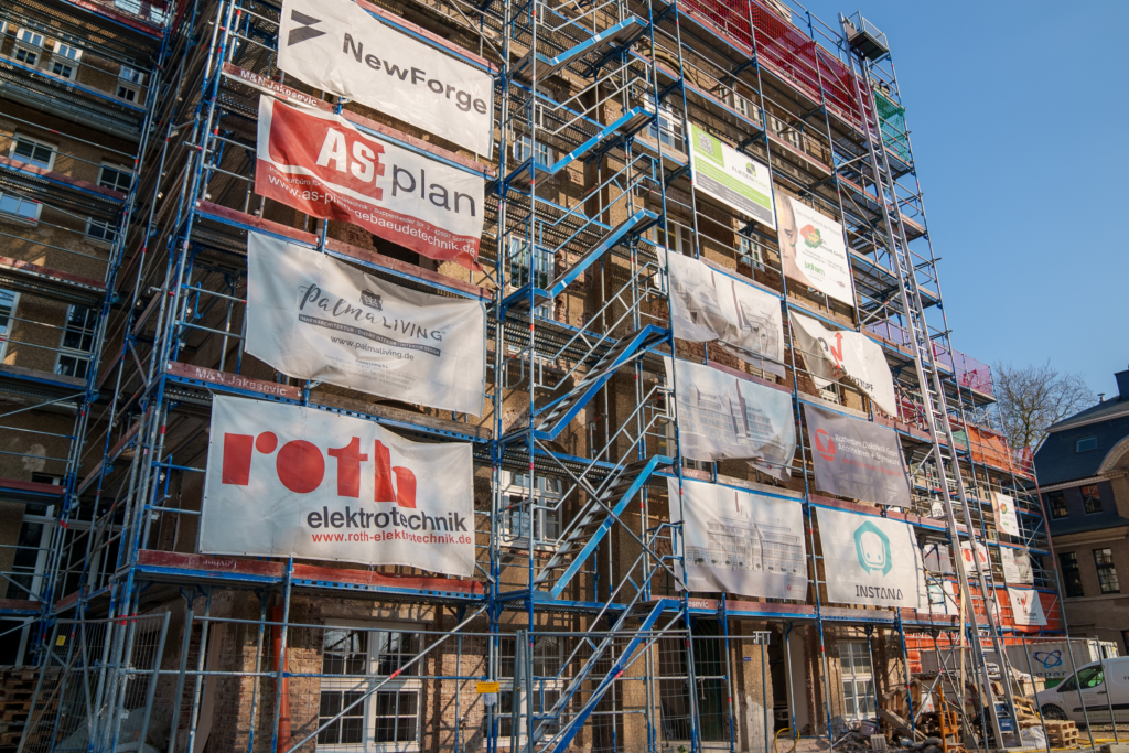 Behind-the-scenes Aufnahme aus Construction Prinzenstrasse, Shot 03