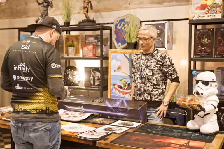 Behind-the-scenes Aufnahme aus Trailer Production Esport Convention, Shot 03